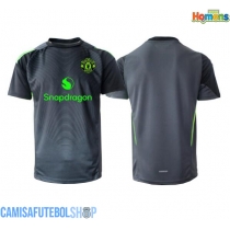 Camisa de time de futebol Manchester United Goleiro Replicas 2º Equipamento 2025-26 Manga Curta